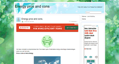 Desktop Screenshot of energyprosandcons.org